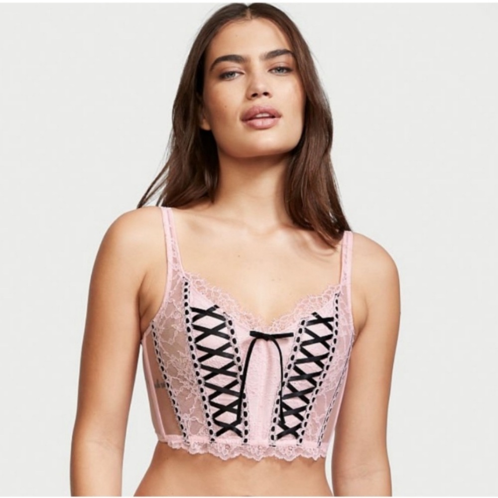 Victoria’s Secret Dream Angels Unlined Lace-up Corset Top | Size: S | NWOT